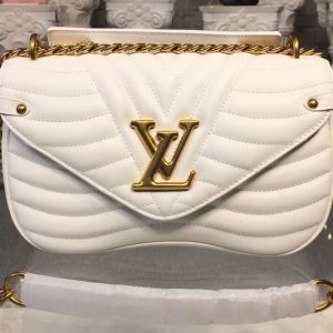 Replica Louis Vuitton M51945 LV New Wave Chain Bags MM White