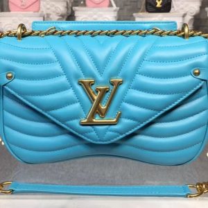 Replica Louis Vuitton M51946 LV New Wave Chain Bags MM Blue