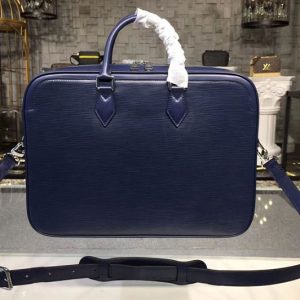 Replica Louis Vuitton M54405 LV Dandy MM Epi Leather Bags Blue