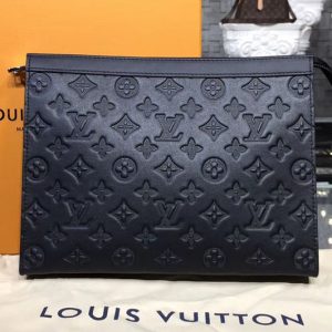 Replica Louis Vuitton M61692 Pochette Voyage MM Bags Monogram Shadow Leather