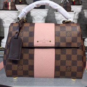 Replica Louis Vuitton N41071 LV Bond Street BB Bags Damier Ebene Canvas Pink