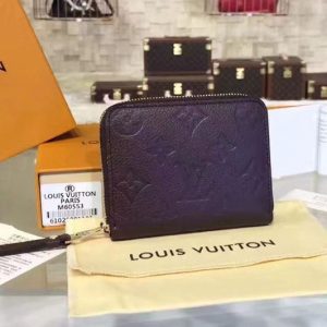 Replica Louis Vuitton M60574 Monogram Empreinte Zippy Coin Purse Purple