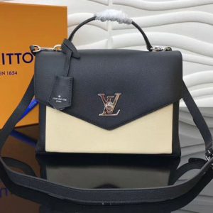 Replica Louis Vuitton M54878 LV Soft Calfskin MyLockme Lockme Bags Black