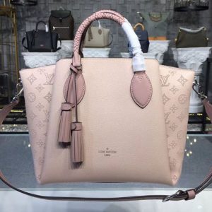 Replica Louis Vuitton M55031 LV Mahina Leather Haumea Bags Magnolia