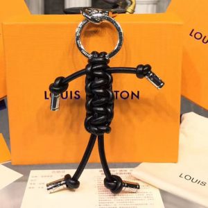 Replica Louis Vuitton M62884 LV MR Louis Bag Charm And Key Holder Black