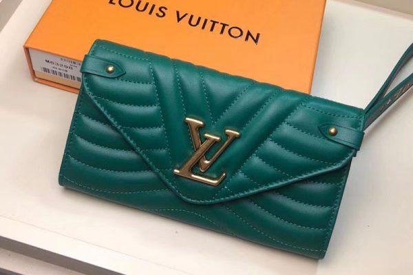 Replica Louis Vuitton M63729 LV New Wave Long Wallet Green