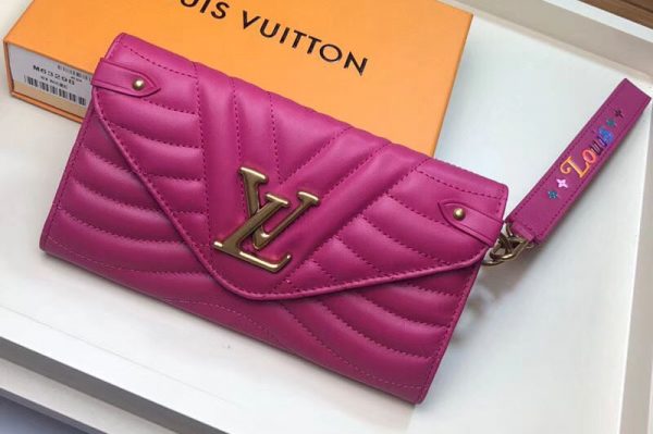 Replica Louis Vuitton M63820 LV New Wave Long Wallet Rosy