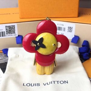 Replica Louis Vuitton M63077 LV Vivienne Bag Charm And Key Holder Red