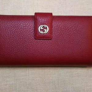 Replica Gucci 337335 Calf Leather Wallet Red