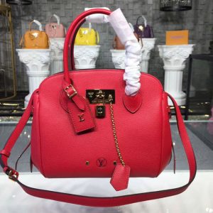 Replica Louis Vuitton M54349 LV Veau Nuage Leather Milla PM Bags Red