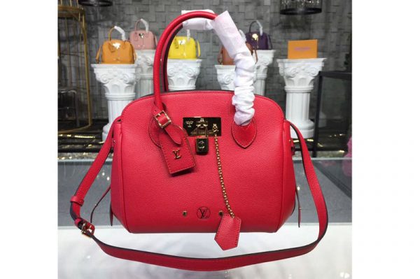 Replica Louis Vuitton M54349 LV Veau Nuage Leather Milla PM Bags Red