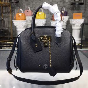 Replica Louis Vuitton M54346 LV Veau Nuage Leather Milla PM Bags Black