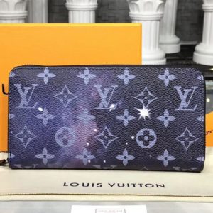 Replica Louis Vuitton M60017 LV Zippy Wallets Monogram Galaxy Canvas