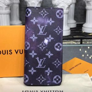 Replica Louis Vuitton M63871 LV Brazza Wallets Monogram Galaxy Canvas