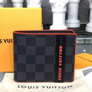 Replica Louis Vuitton N62663 Multiple Wallet Damier Graphite Canvas