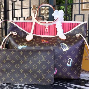 Replica Louis Vuitton M44364 Monogram Canvas Neverfull MM Bags