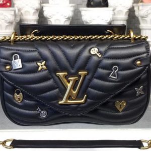 Replica Louis Vuitton M52913 New Wave Chain Bag PM New Wave Leather Black