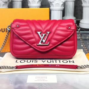 Replica Louis Vuitton M63956 New Wave Chain Pochette Bags Red