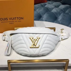 Replica Louis Vuitton M53750 LV New Wave Bumbag White Leather