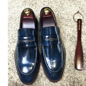 Replica Louis Vuitton 1A3N22 LV Varenne Loafer And Shoes Blue Leather