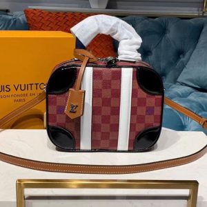 Replica Louis Vuitton M44582 LV Mini Luggage Damier Ebene Canvas