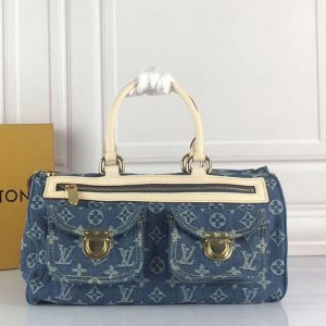 Replica Louis Vuitton M95019 Speedy 30 Bags Monogram Denim Blue