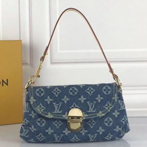 Replica Louis Vuitton M95050 Mini Pleaty Bags Monogram Denim Blue