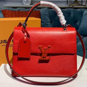 Replica Louis Vuitton M53690 LV Grenelle MM Bags Red Epi Leather