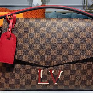 Replica Louis Vuitton N40176 LV Beaubourg MM Bags Damier Ebene Canvas