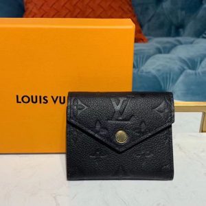 Replica Louis Vuitton M62935 LV Zoe Wallet Black Monogram Empreinte Leather