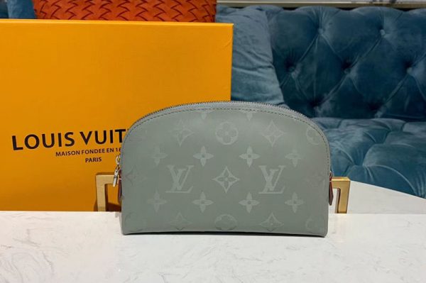 Replica Louis Vuitton M60024 LV Cosmetic Pouch PM Bags Monogram Titanium Canvas