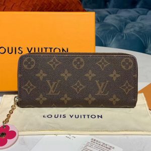 Replica Louis Vuitton M68314 LV Clemence Wallets Monogram Canvas Pink