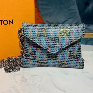 Replica Louis Vuitton N60278 LV Kirigami Necklace Bags Damier LV Pop Blue