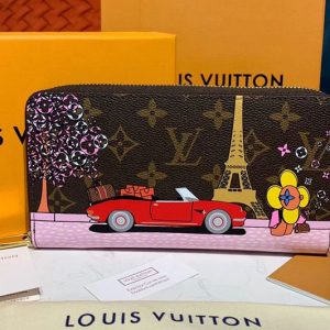 Replica Louis Vuitton M60017 LV Zippy Wallet Monogram Canvas