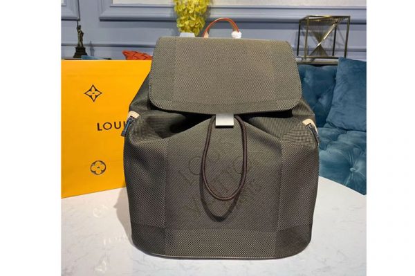 Replica Louis Vuitton M93057 LV Backpack Bags Browm Damier Geant