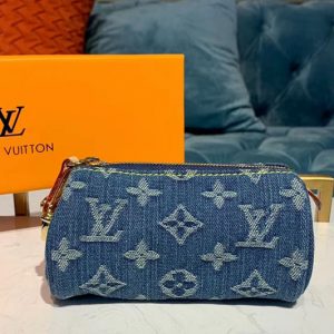 Replica Louis Vuitton M58117 LV Clutch bags Blue Monogram Denim Canvas