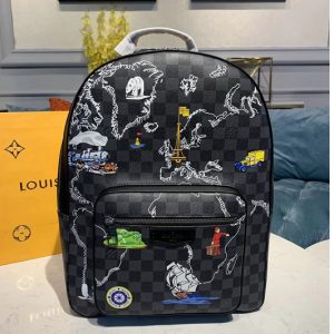 Replica Louis Vuitton N40199 LV Josh Backpack Damier Graphite canvas