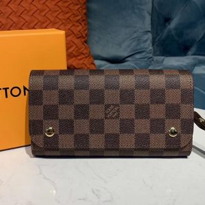 Replica Louis Vuitton M58080 LV Kasai Wallet Damier Ebene Canvas