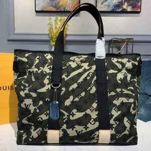 Replica Louis Vuitton M95783 LV Murakami Takashi camouflage trayTote Bags