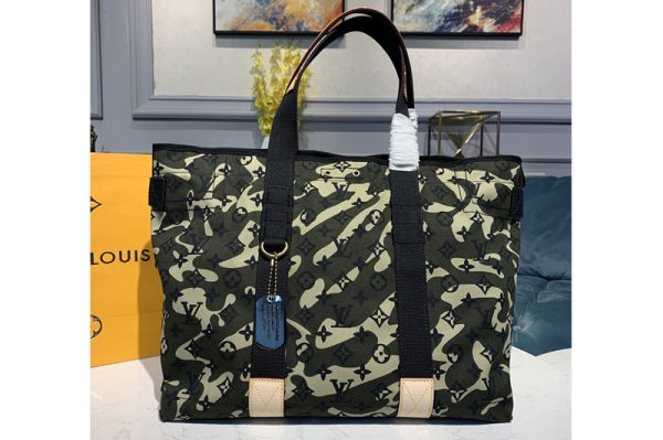 Replica Louis Vuitton M95783 LV Murakami Takashi camouflage trayTote Bags