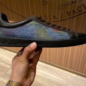 Replica Louis Vuitton 1A5HC4 LV Luxembourg sneaker in Monogram textile and calf leather