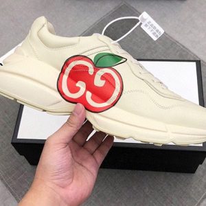 Replica Mens and Womens Gucci 609343 Rhyton GG apple sneaker