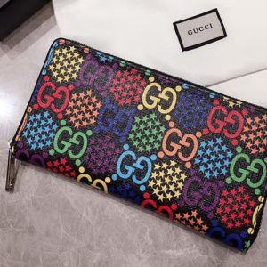 Replica Gucci 601079 GG Psychedelic zip around wallet in GG Psychedelic Supreme canvas