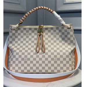 Replica Louis Vuitton N40343 LV Beaubourg Hobo MM bag in Damier Azur Canvas