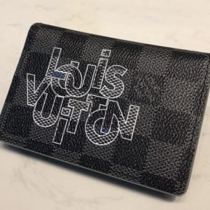 Replica Louis Vuitton N60300 LV Pocket Organizer Wallet In Damier Graphite Canvas