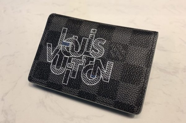 Replica Louis Vuitton N60300 LV Pocket Organizer Wallet In Damier Graphite Canvas