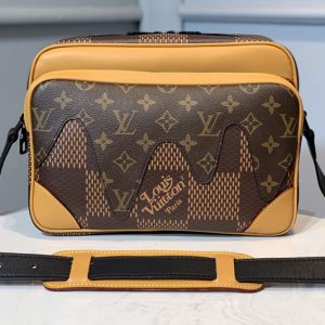 Replica Louis Vuitton M44757 LV Messenger bag in Monogram canvas and Damier Ebene Canvas