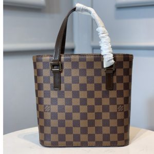 Replica Louis Vuitton N51172 LV tote Bag in Damier Ebene Canvas