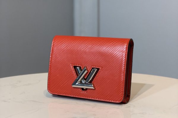 Replica Louis Vuitton M64413 LV Twist compact wallet in Red Epi leather