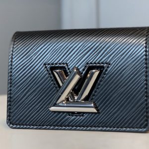 Replica Louis Vuitton M68682 LV Twist Multicartes Wallet in Black Epi leather